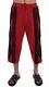 New $900 Dolce & Gabbana Mens Red Black Torero 3/4 Pants Shorts Runway It52 / Xl