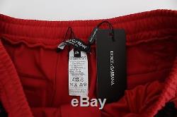 NEW $900 DOLCE & GABBANA Mens Red Black Torero 3/4 Pants Shorts Runway IT52 / XL