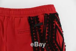 NEW $900 DOLCE & GABBANA Mens Red Black Torero 3/4 Pants Shorts Runway IT52 / XL