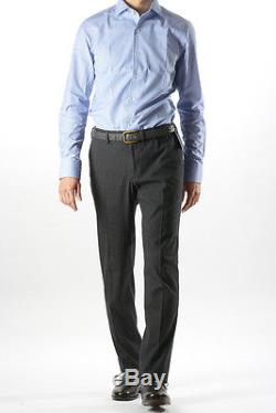 NEW INCOTEX $405 Cotton /Trousers/Pants/Gray/Plaid EU50