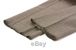 NEW INCOTEX $405 Wool x Cotton /Trousers/Pants/Plaid/Brown x Black EU50