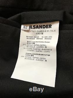 NEW Jil Sander black mens trousers, size EU52 (L), made in Italy