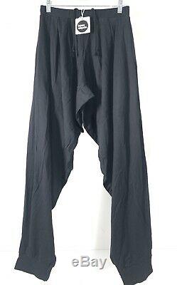 NEW Mens Issey Miyake Black Loose Cotton Comfy Medium Black Pants 1990s Rare