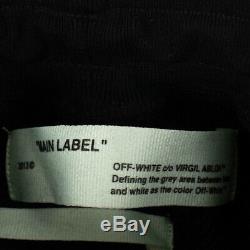NEW OFF WHITE c/o VIRGIL ABLOH Black Cotton Logo Cargo Pants Size XS $520
