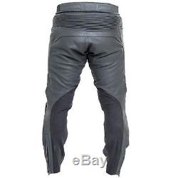 NEW RST R-16 Black Leather Motorcycle Motorbike Sports Trousers All Sizes