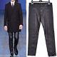 New Versace 3-d Embroidered Quilted Black Leather Pants Size M
