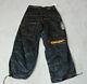 New Vintage Jnco Jeans Pants Mens Size 30 X 30 Black Orange Nylon Goth Rock 90s