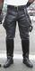 New Black Leather Pants Motorcycle Pant Breeches Leather Trousers Gay Black Kink