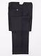 Nwt $875 Brioni'moena' Solid Black Extrafine Wool Dress Pants 32 Modern-fit