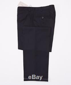 NWT $875 BRIONI'Tigullio' Black Superfine Wool-Silk Dress Pants 44 Modern-Fit