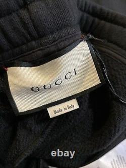 NWT $875 Gucci Mens Sweat Pants DK Gray/Black Size XXXL Made in Italy