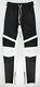 Nwt Balmain Black And White Contrast Leather Biker Pants Size Xl $3210