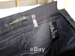 NWT Balmain x H&M HM Mens Cargo Pants Trousers Italian Wool Hose SZ 32 rare nice
