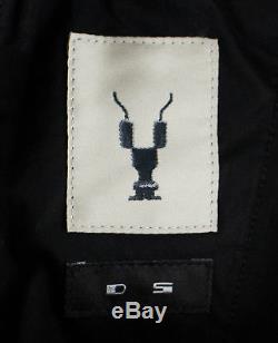 NWT DRKSHDW BY RICK OWENS Black Cotton Blend Cropped Pants Size M $680