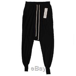 NWT DRKSHDW BY RICK OWENS Black'Prisoner' Drawstring Pants Size L $515
