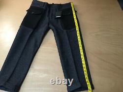 NWT DSquared2 grey black wool blend trousers tapered leg crop 48