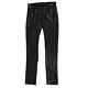 Nwt En Noir Black Italian Lambskin Leather Five Pocket Pants Size S $1600