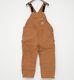 Nwt! Men's Carhartt Bib Overalls Quilt Lined Zip-to-thigh R41-brn Size 46 X 30