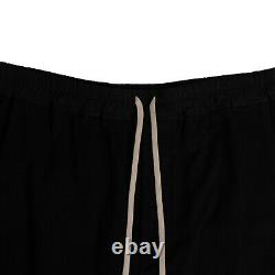 NWT RICK OWENS Black Karloff Drawstring Short Pants Size XL/54 $780
