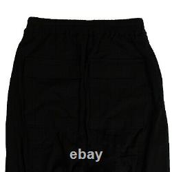 NWT RICK OWENS x DRKSHDW Black Cotton Drawstring Cargo Pants Size XL $623