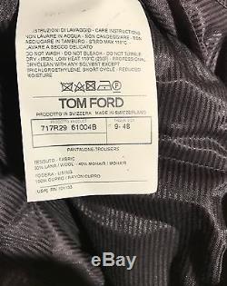 NWT Tom Ford Black Wool/Mohair 48R (38 US)