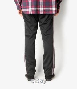 Needles Narrow Track Pant Poly Smooth black L brand new made in Japan Nepenthes