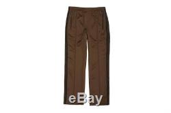 Needles Narrow Track Pant Poly Smooth brown black M WILD LIFE TAILOR limited