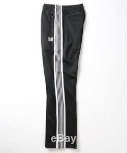 Needles Narrow Track pant poly smooth FREAK'S Exclusive Nepenthes black white