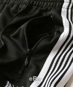 Needles Narrow Track pant poly smooth FREAK'S Exclusive Nepenthes black white