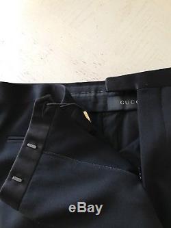New $1250 Gucci Mens Evening Pants Black 34 US (50 Eu) Italy