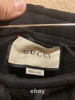 New Authentic Gucci Black Sweatpants With Logo Size XXL