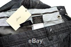 New BRIONI Sunset Handmade Cashmere Cotton Black Denim Jeans 36 NWT $695