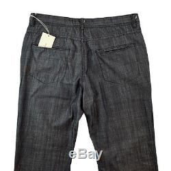 New BRIONI Sunset Handmade Cashmere Cotton Black Denim Jeans 36 NWT $695