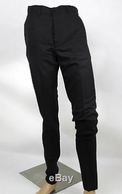 New Bottega Veneta Men's Black Charcoal Wool Dress Pants IT 48/US 32 336263 2424