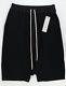 New Drkshdw By Rick Owens Black Cotton Woven With Drawstrings Pods Pants M $595