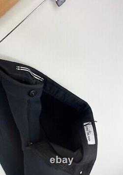 New GENUINE STONE ISLAND Patch Program Black Tailored Trousers IT 48 W32 / L32