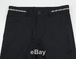 New. GIVENCHY Black Cotton Casual Pants Size 52/36 $565