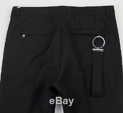 New. GIVENCHY Black Wool Casual Pants Size 50/34 Waist 33 $1185