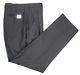 New Kiton Bespoke Solid Black Wool Classic Fit Dress Pants 52 / 36 Nwt $1080
