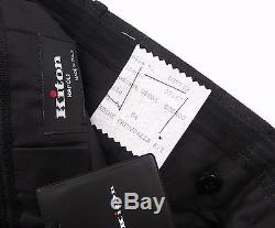New KITON Charcoal 100% Cashmere Flannel Dress Pants 56 fits 38 / 40 NWT $800