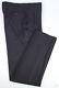 New! Kiton Recent Solid Black Pleated Wool Tuxedo Dinner Pants Trousers 35