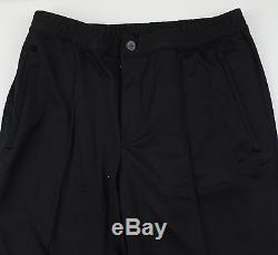 New. LANVIN Black Cotton Sweatpants Pants Size 50/34 Waist 31 $745