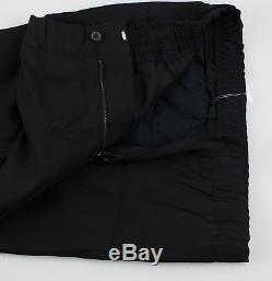 New. LANVIN Black Twill Viscose Blend Sweatpants Pants Size 48/32 $1220