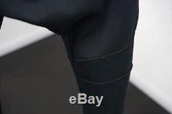 New Men's Balmain Black Trousers with Golden Button