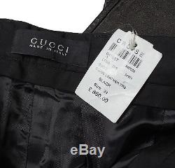 New Original Gucci Leather Black Men Pants in size 50/W34