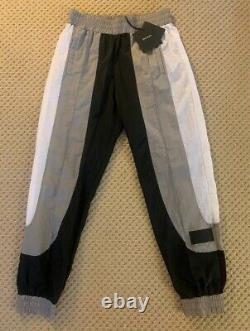 New PALM ANGELS Black Grey White Color Block Track Pants joggers Size XL $665