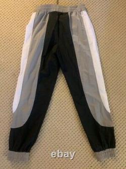 New PALM ANGELS Black Grey White Color Block Track Pants joggers Size XL $665