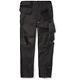 New Ss16 Balenciaga Tapered Leather-trimmed Satin Cargo Trousers Black Size 34