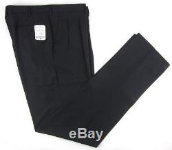 New STEFANO RICCI Black Super 150's Wool Solid Dress Pants 54 / 38 NWT $1150