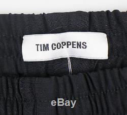 New. TIM COPPENS Black Wool Blend Sweatpants Pants Size M $495